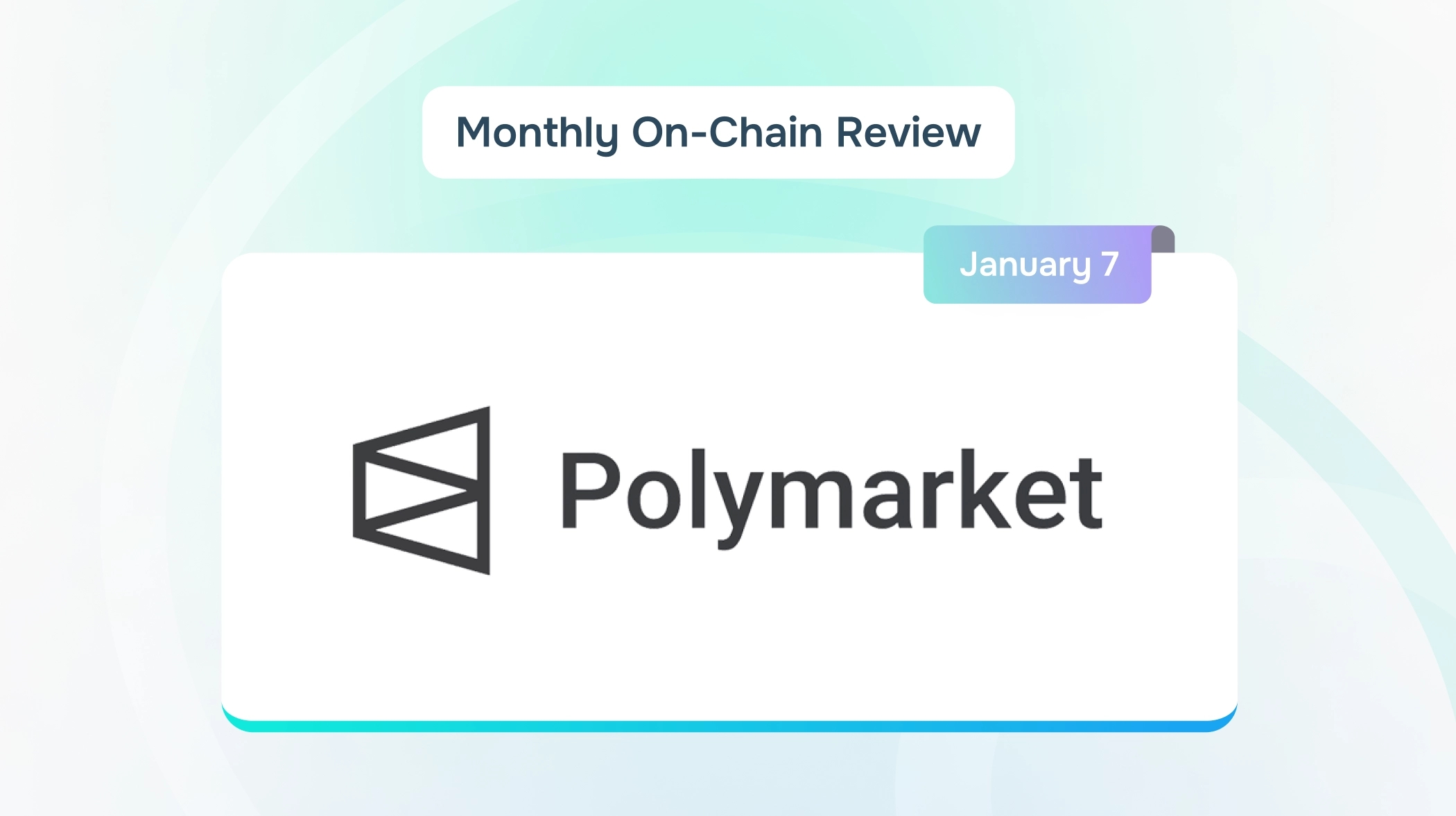 Polymarket monthly overview (January 2025)