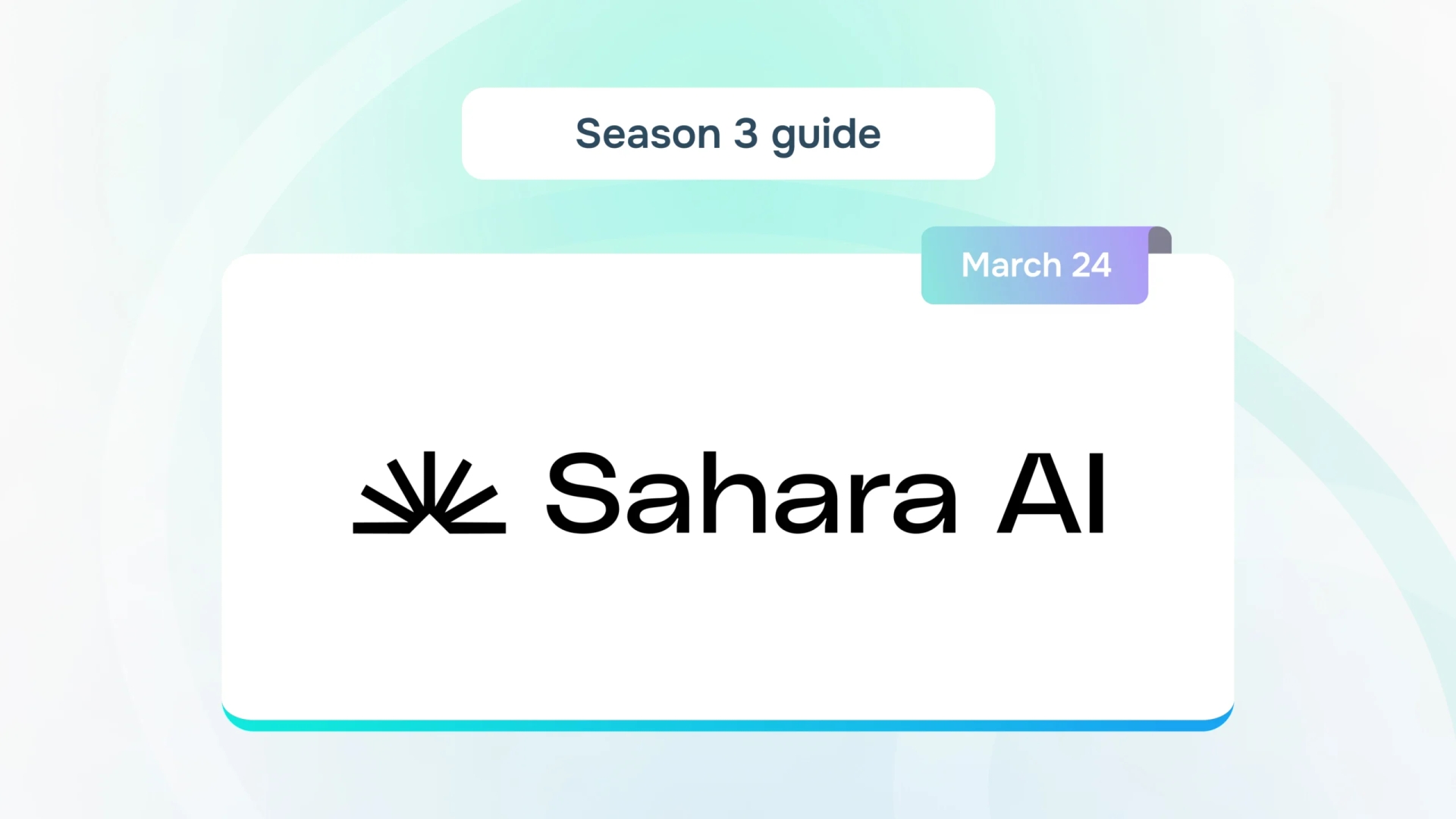 Cover image for "Sahara AI: season 3 guide by LayerHub"